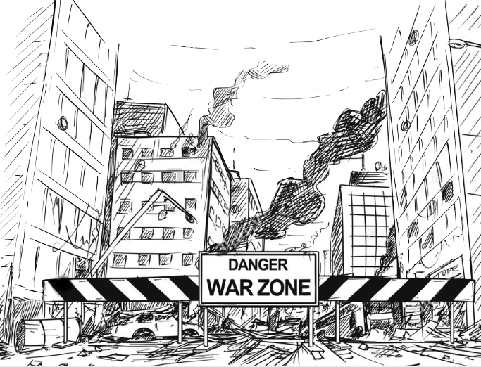 ©War Zone Sign