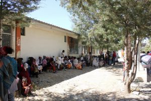 Internally displaced people in Shire, Tigray, April 2021